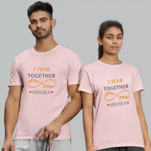 Customized Anniversary Couple T-Shirts – Personalized Matching Tees for Him & Her-5