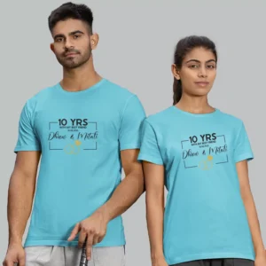 Customized Anniversary Couple T-Shirts – Personalized Matching Tees for Him & Her-9