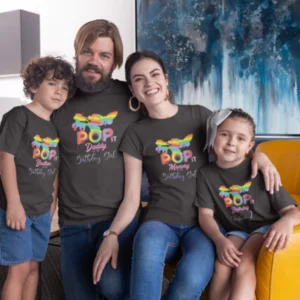 Custom Birthday T-Shirts for the Whole Family – Kids’ Party Edition-3