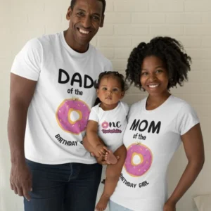 Family Matching T-Shirts for Kids’ First Birthday-3