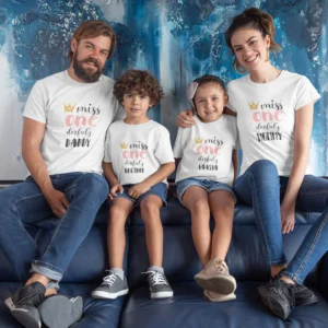 Family Matching T-Shirts for Kids’ First Birthday-12