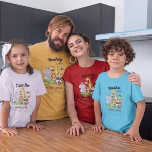 Family Matching T-Shirts for Kids’ First Birthday-14