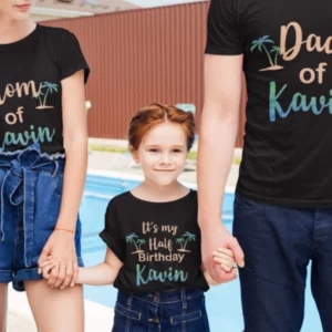 Family Matching T-Shirts for Kids’ First Birthday-15