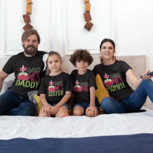 Family Matching T-Shirts for Kids’ First Birthday-5