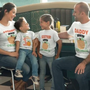 Family Matching T-Shirts for Kids’ First Birthday-7