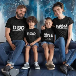 Family Matching T-Shirts for Kids’ First Birthday-8