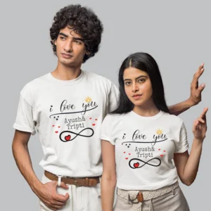 Personalized Matching Couple T-Shirts – Customized Gifts for Couples