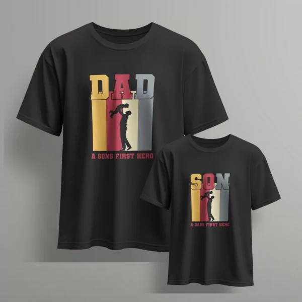 a dads first hero a sons first hero -2-Fathers day Tshirts