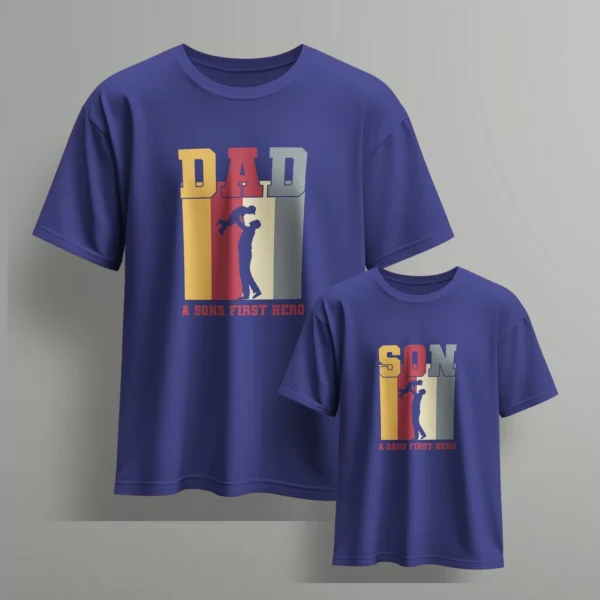 a dads first hero a sons first hero -Fathers day Tshirts