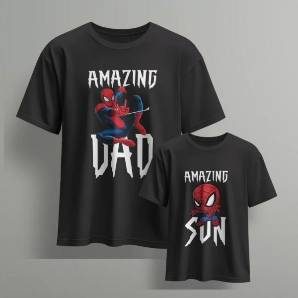 amazing dad amazing son-2 - Fathers day Tshirts