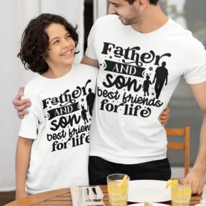 bella-canvas-tee-mockup-of-a-happy-man-and-a-boy-hugging-each-other-for-father-s-day-m39450 (13) - Fathers day Tshirts