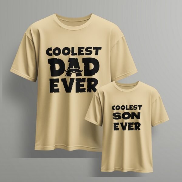 coolest dad ever coolest son ever-2- Fathers day Tshirts