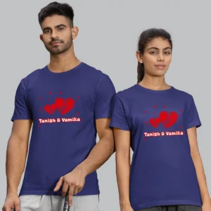 Personalised Couple T-shirts - Customized Gifts for Couples