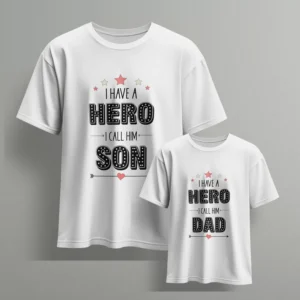 i-have-a-hero-i-call-him-dad-son-fathers-day-tshirts