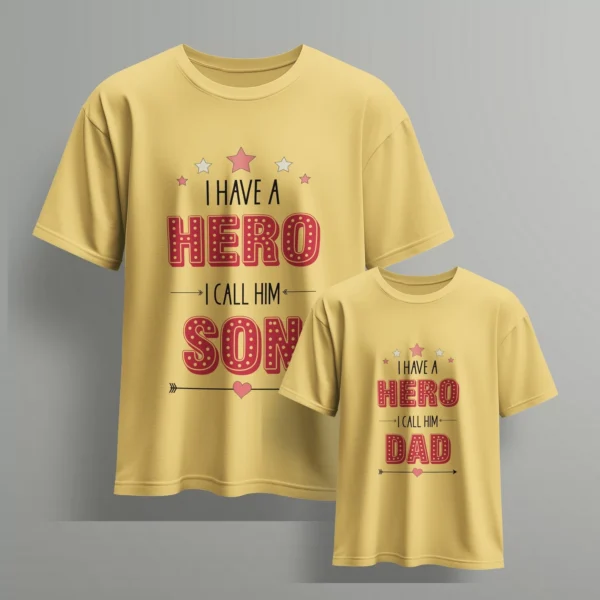 i-have-a-hero-i-call-him-dad-son-fathers-day-tshirts