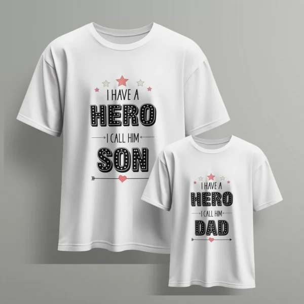 i-have-a-hero-i-call-him-dad-son-fathers-day-tshirts