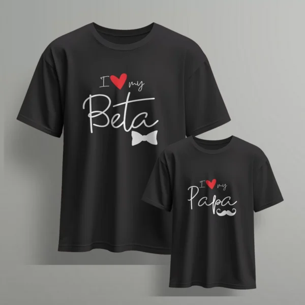 i love my beta i love my papa-3 - Fathers day Tshirts