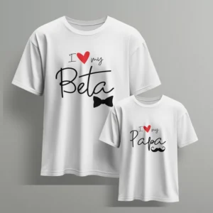 i love my beta i love my papa - Fathers day Tshirts