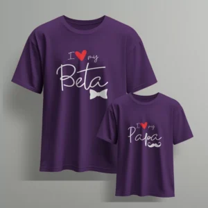i love my beta i love my papa-4 - Fathers day Tshirts