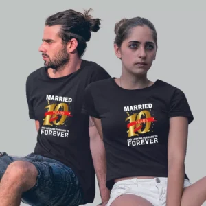 Customized Anniversary Couple T-Shirts – Personalized Matching Tees for Him & Her-2