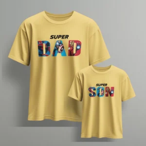 marvel super dad marvel super son-1 - Fathers day Tshirts