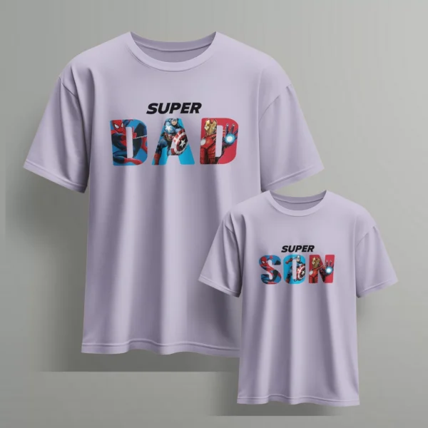 marvel super dad marvel super son-2 - Fathers day Tshirts