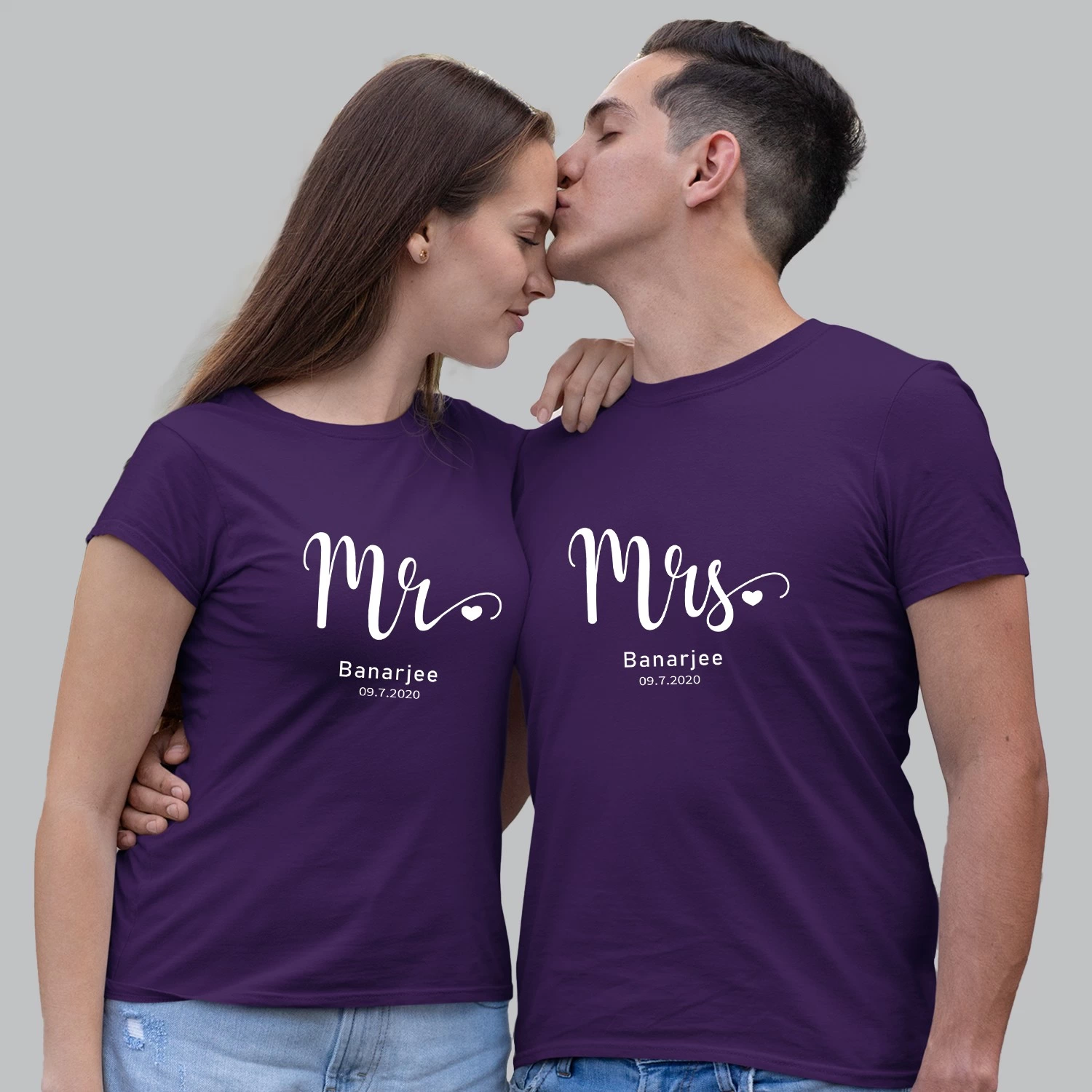 Custom Couple T-shirts – Customized Gifts for Couples