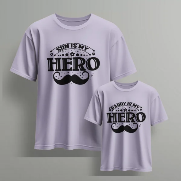 my dad is my super hero my son is my super hero-1 - Fathers day Tshirts
