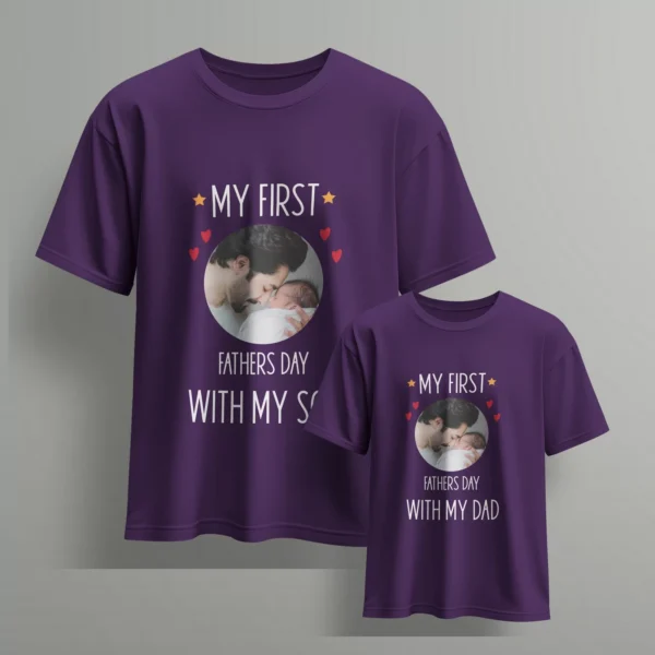 my-first-fathers-day-with-my-dad-son- fathers-day-t-shirts-2