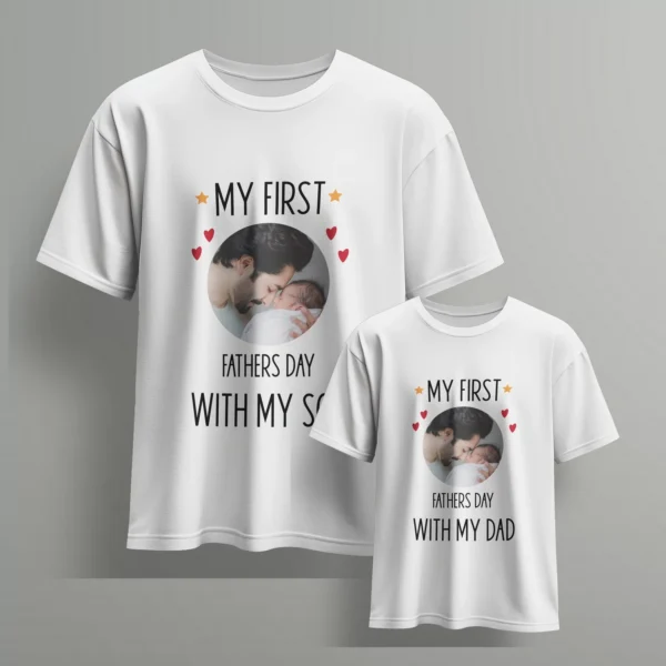my-first-fathers-day-with-my-dad-son- fathers-day-t-shirts-3