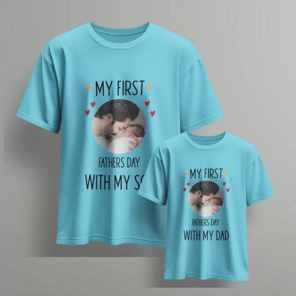 my-first-fathers-day-with-my-dad-son- fathers-day-t-shirts-4