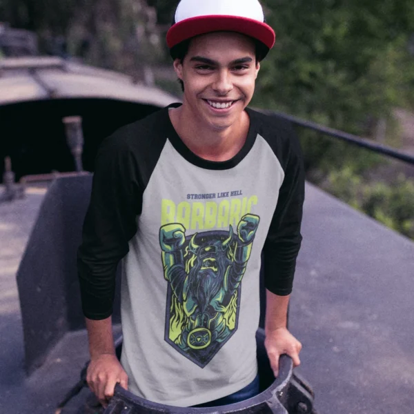 Personalized Raglan T-Shirt - Men's Collection - Image 2