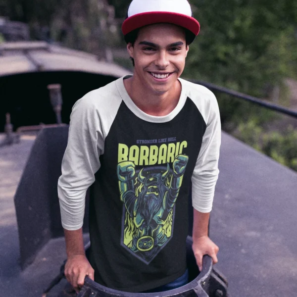 Personalized Raglan T-Shirt - Men's Collection - Image 3