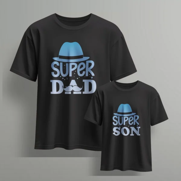 super dad super son-2 - Fathers day Tshirts