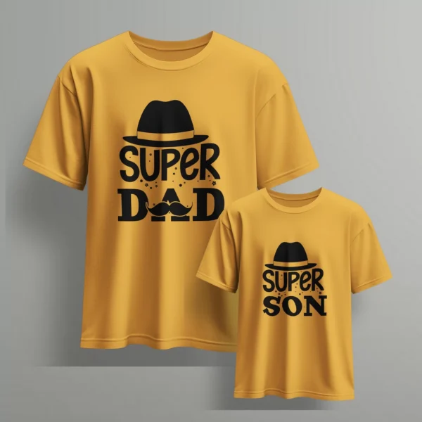 super dad super son - Fathers day Tshirts