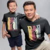Custom Father Son Matching Tshirts - Father and son twinning in casual matching outfits - Fathers day Tshirts