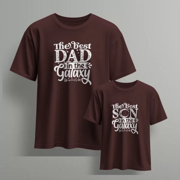 the best dad in the galaxy the best son in the galaxy-6 - Fathers day Tshirts