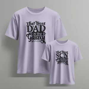 the best dad in the galaxy the best son in the galaxy - Fathers day Tshirts