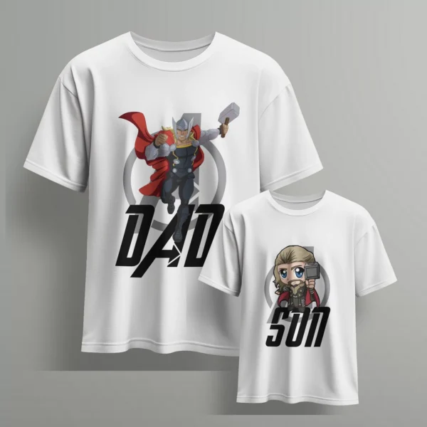 thor dad thor son-1 - Fathers day Tshirts