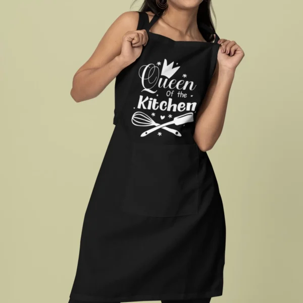 Personalized Kitchen Apron with Name or Text – Unisex Cooking Aprons - Image 8