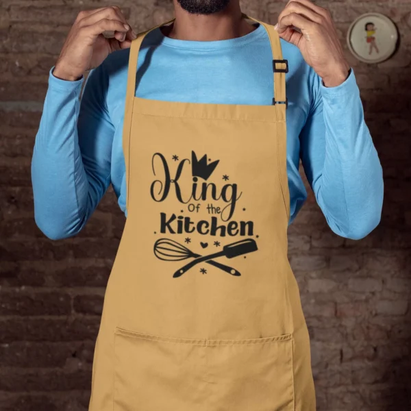 Personalized Kitchen Apron with Name or Text – Unisex Cooking Aprons - Image 6