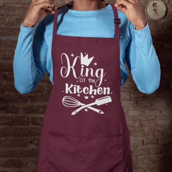Personalized Kitchen Apron with Name or Text – Unisex Cooking Aprons - Image 5