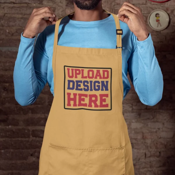 Personalized Kitchen Apron with Name or Text – Unisex Cooking Aprons - Image 2