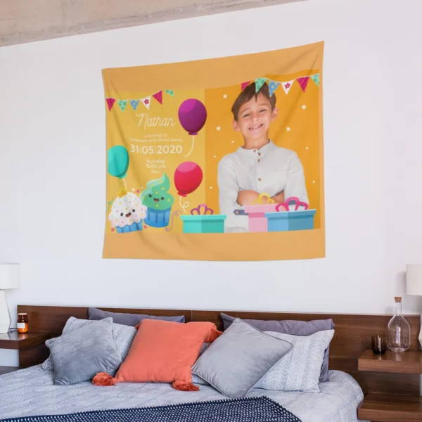 Custom Tapestry or Banner – Personalized Wall or Party Decor - Image 3